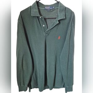 Polo by Ralph Lauren Forest Green Long Sleeve Polo
